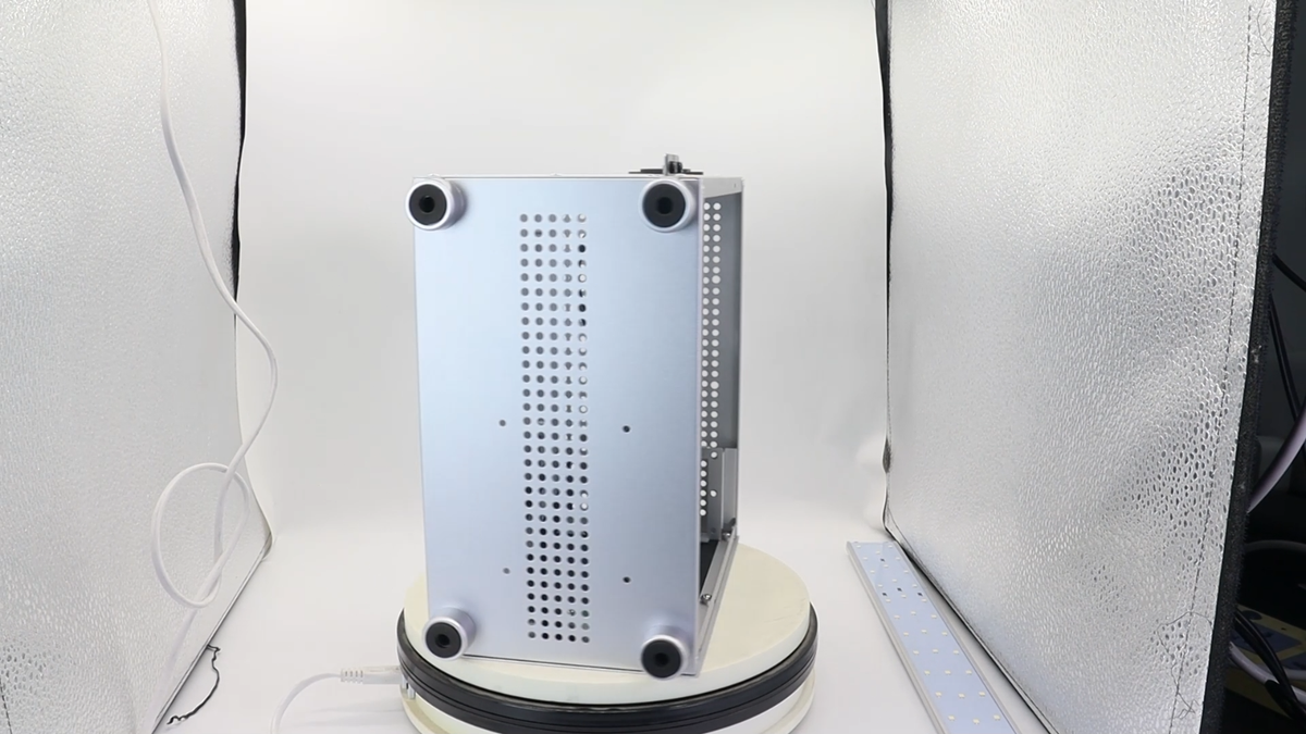Mini-ITX Case, SPCC Steel SFF Case Fits RTX 4060, SFX PSU, 10Gbps