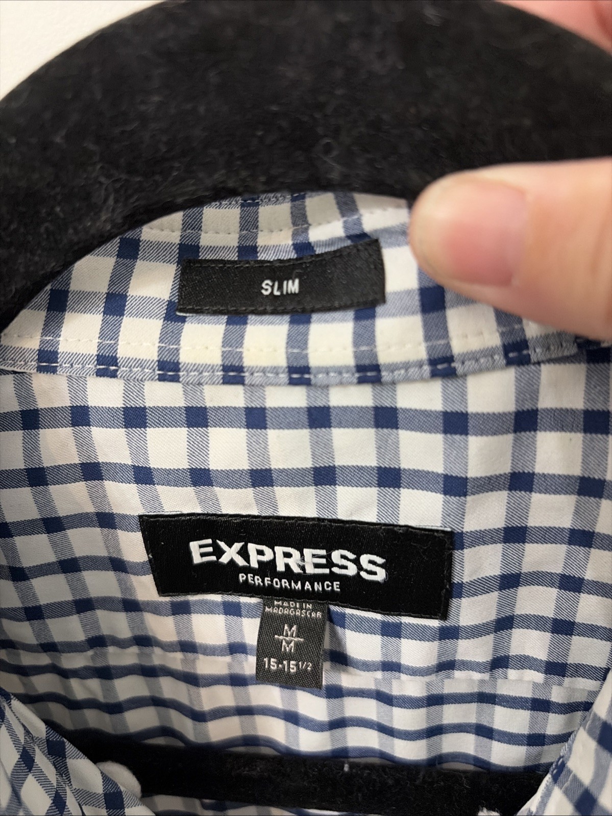 Men’s Slim Express Performance Button Front Shirt… - image 2