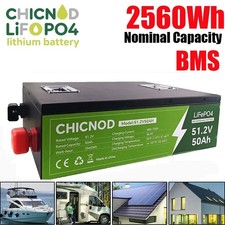 48V 50Ah LiFePO4 Lithium Battery for Solar Home Back Up System Marine RV BMS