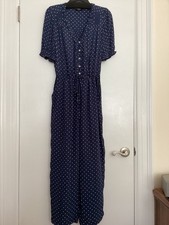 LUCKY BRAND WOMEN JUMPSUIT S DARK BLUE LIGHT WORN ONCE EXCELLENT CONDITION