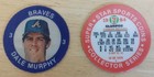 1984 7-11 Slurpee Central Baseball Coin/Disc #3 Dale Murphy Braves