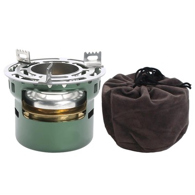 Alcohol Stove Furnace Ultralight with Pot Holder, Storage Bag