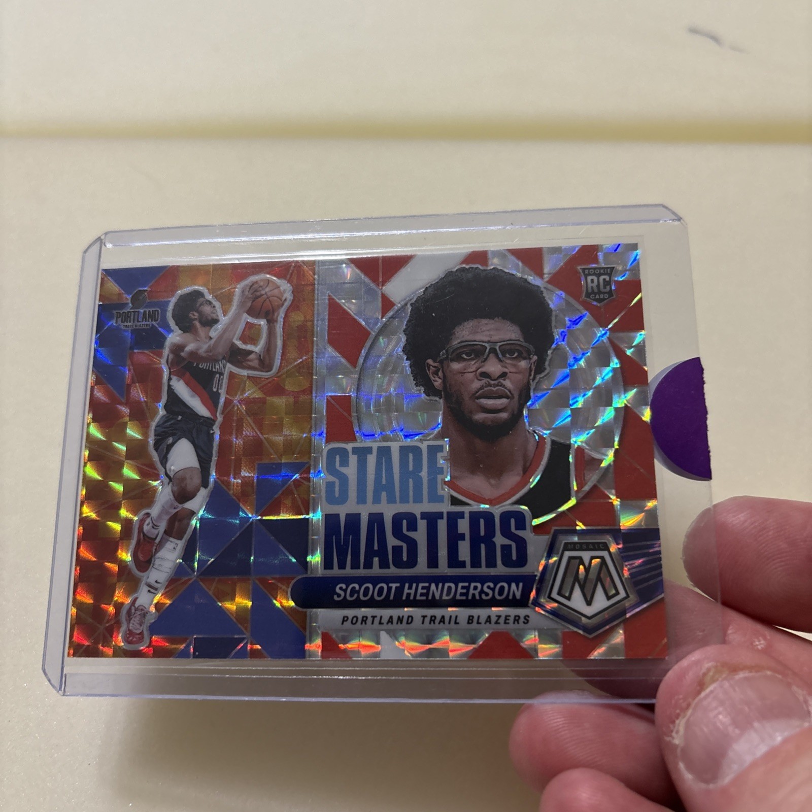 2023-24 Panini Mosaic Stare Masters Scoot Henderson #12 Mosaic Prizm (RC) 🔥NBA