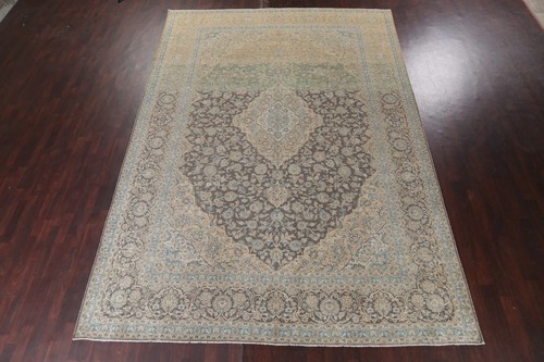 Traditional Distressed Large Area Rug 10x14 ft Hand-knotted Wool Vintage Carpet - Picture 18 of 23