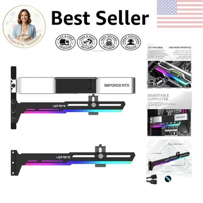 5V ARGB GPU Support Holder - Adjustable Length & Height, Prevents Sagging