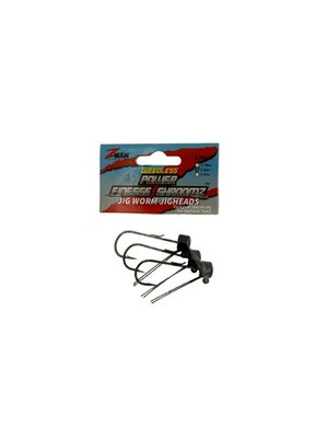 ZMAN Power Finesse ShroomZ Jig Worm Jigheads - Black 1/6oz 3pk - 2 TOTAL PACKS!!