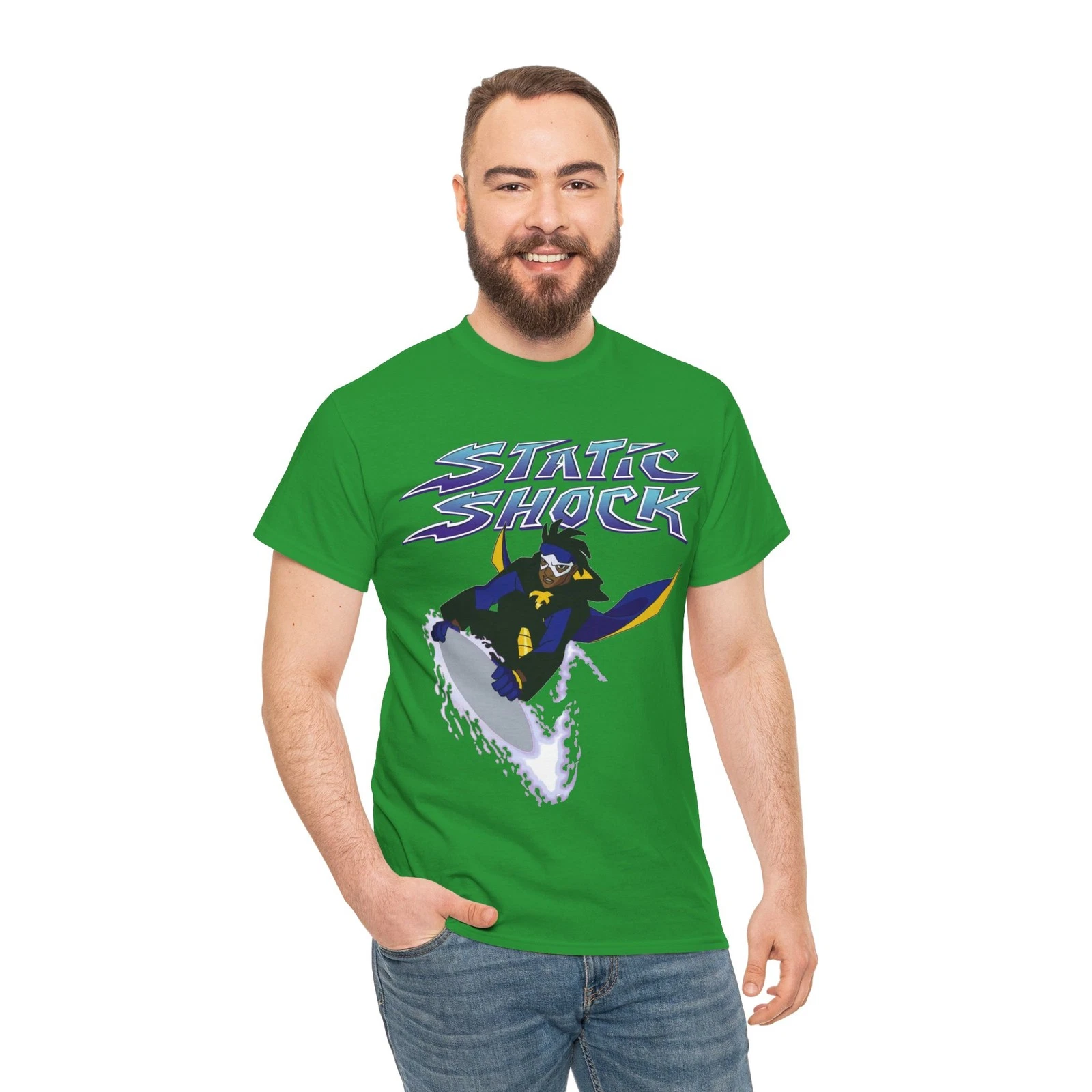 Static Shock T-Shirt - Milestone Comics - WB - DC Comics - Virgil Hawskin