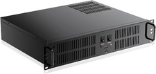 Compact 2U Micro ATX Rackmount Chassis for 3 HDDs 1 SSD, USB Supported