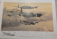 SIGNED Print Remarqued Strike Leaders Outbound Philip E West