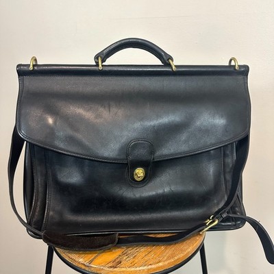 バッグ Vintage Coach 5266 Beekman Bag Black Coach G7C- 5266 Vintage Beekman Black Briefcase/Laptop Bag W