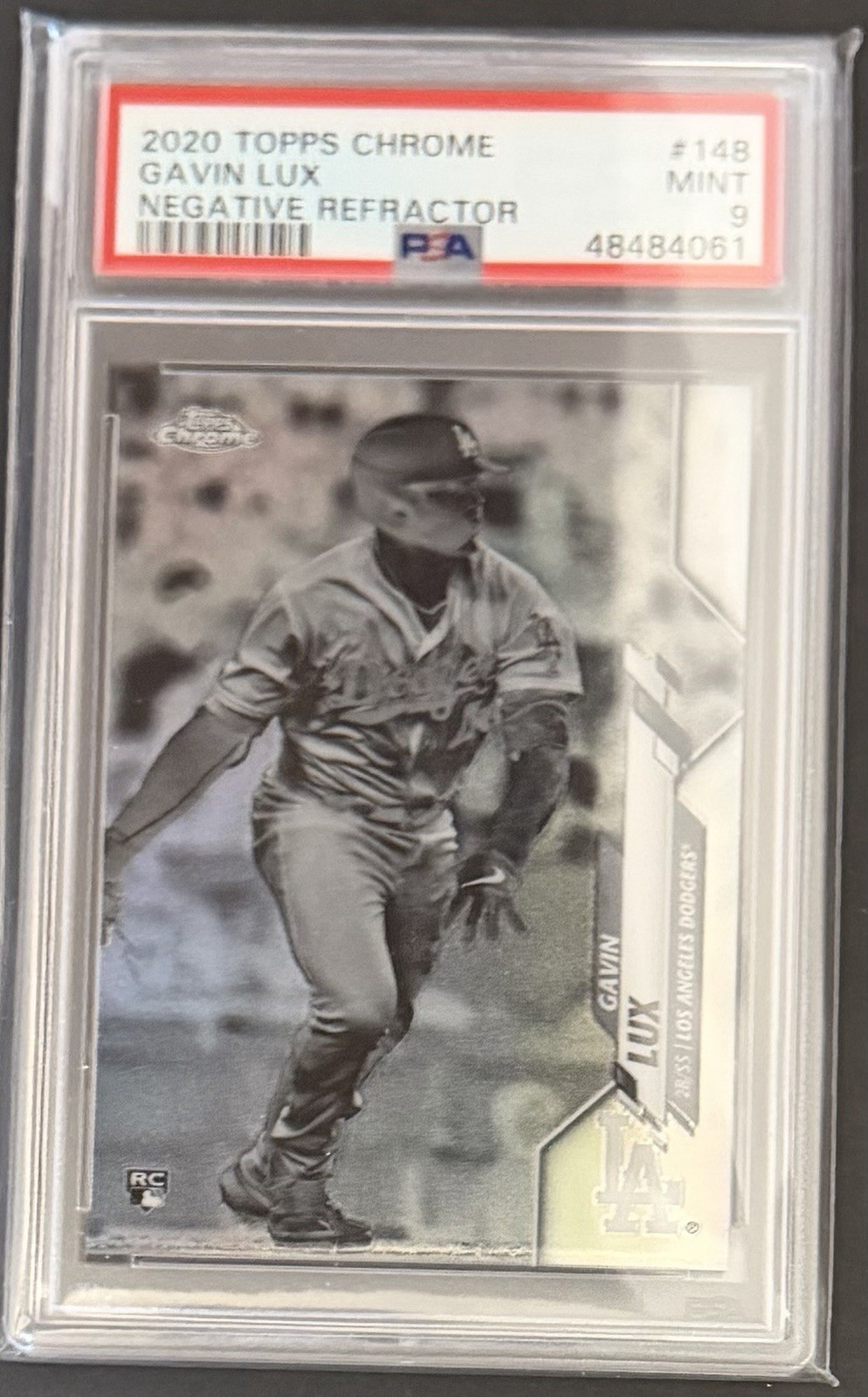 2020 Topps Chrome - Gavin Lux #148 Negative Refractor (RC)