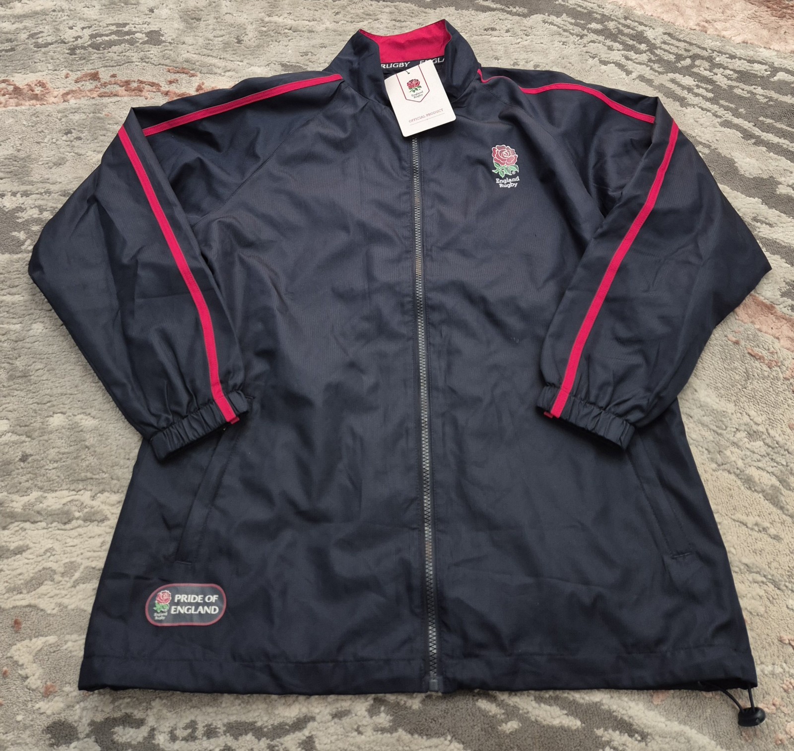 Men's Blue England Rugby Official Jacket Size M