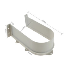 Plastic U Shape Sink Drawer Slot Cabinet Recessed under Sink Drainage Grommet Wa
