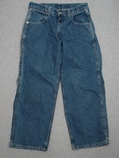LH01442 2003 LEVI'S CARPENTER CUT JEANS YOUTH szHUSKY 30x26 msr 29"x26.5"