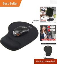 Gel Foam Ergonomic Mouse Pad with Anti-Slip Base - Perfect for Gaming  Office
