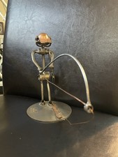 Steelman 24 Handmade Nut And Bolt Sculpture. “Fisherman”