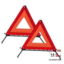 2 PCS Reflective Warning Triangle, Reflective Triangle Roadside Hazard Sign