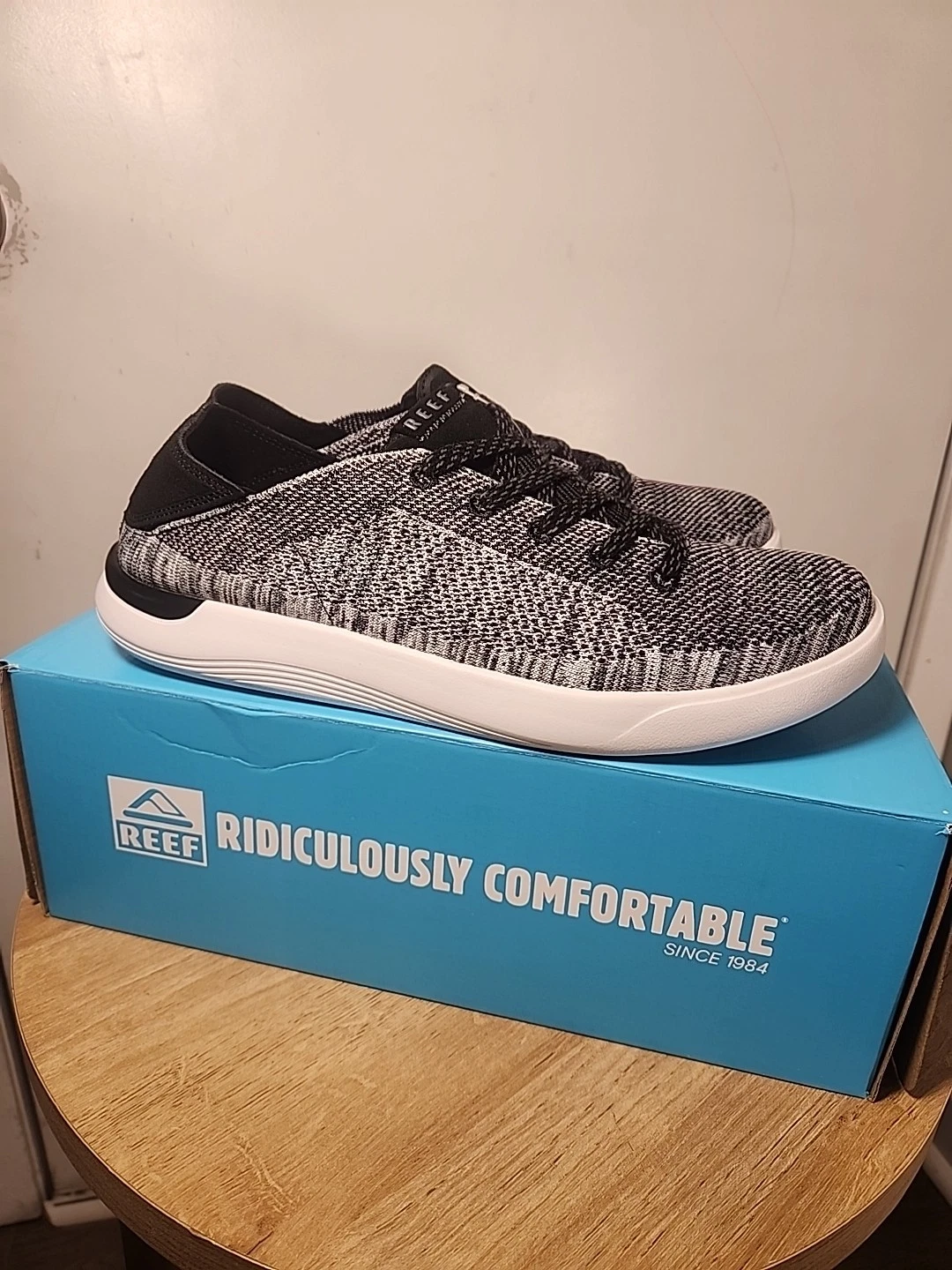 Reef Swellsole Neptune Shoes Mens 11.5 Charcoal Gray Light Comfort Sneaker New