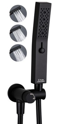 G-Promise All Metal Handheld Shower Set 3-Function Showerwand Included Handheld