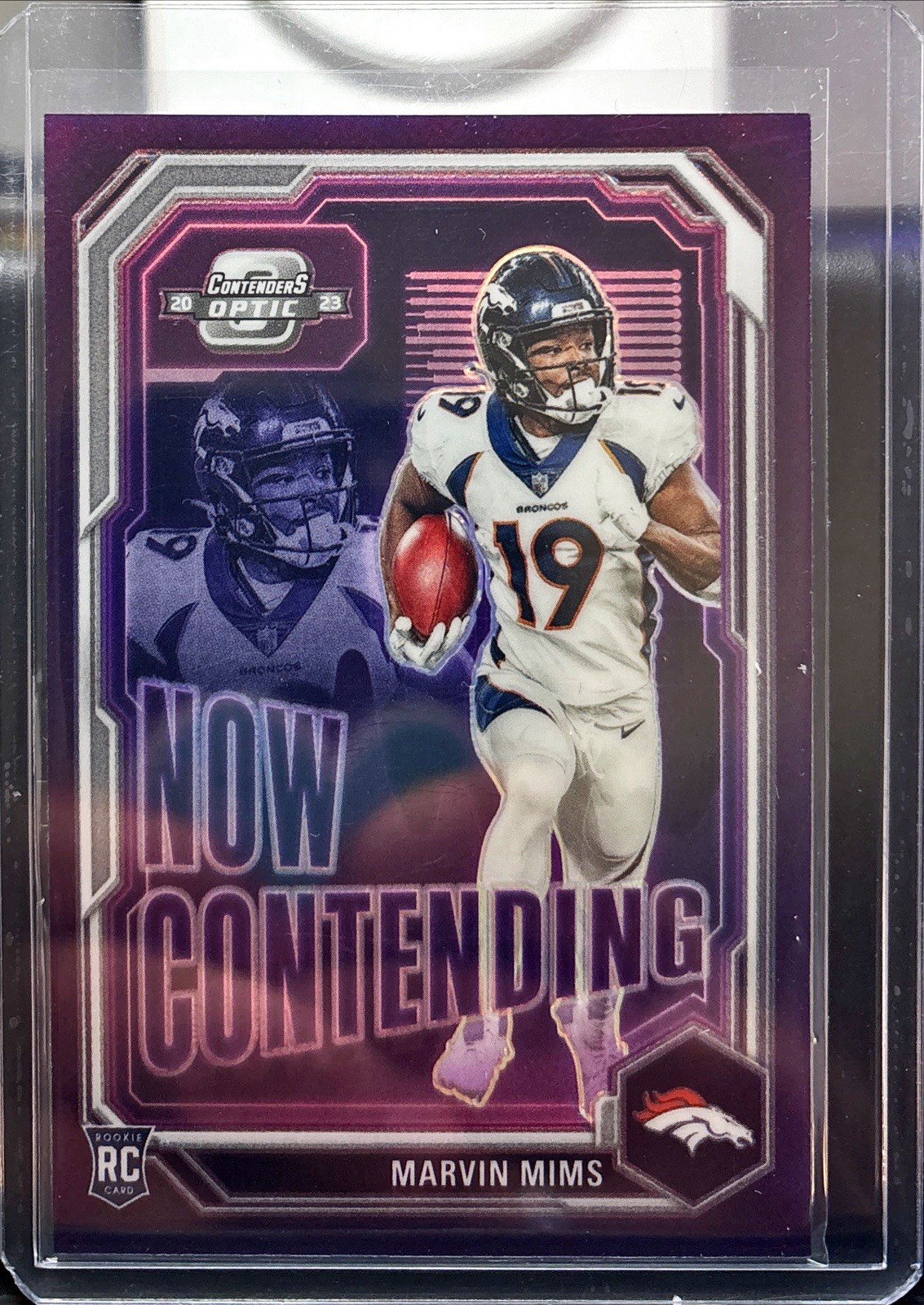 2023 Contenders Optic Marvin Mims Now Contending RC #NC-MMS Broncos SSP CASE HIT