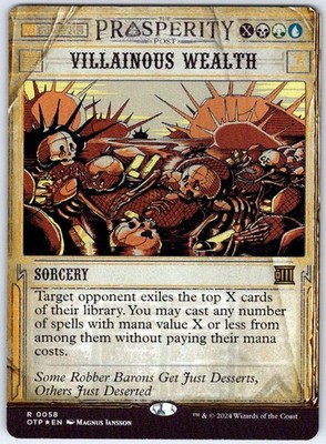 Villainous Wealth 58 Outlaws of Thunder Junction: Breaking News MTG NM/M