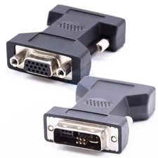 Dvi Adapter From Pc/Video Card To Vga Monitor 11 Pin 6+5 D-Sub Reducer