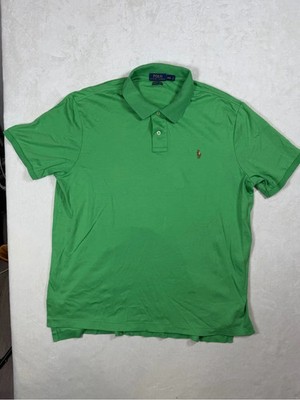 Polo Ralph Lauren XXL Pima Soft Touch Bright Green Short-Sleeve Polo