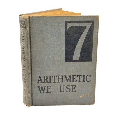 Vintage ''Arithmetic We Use''. Grade 7 Mathematics Textbooks 1943 - Fair Condition