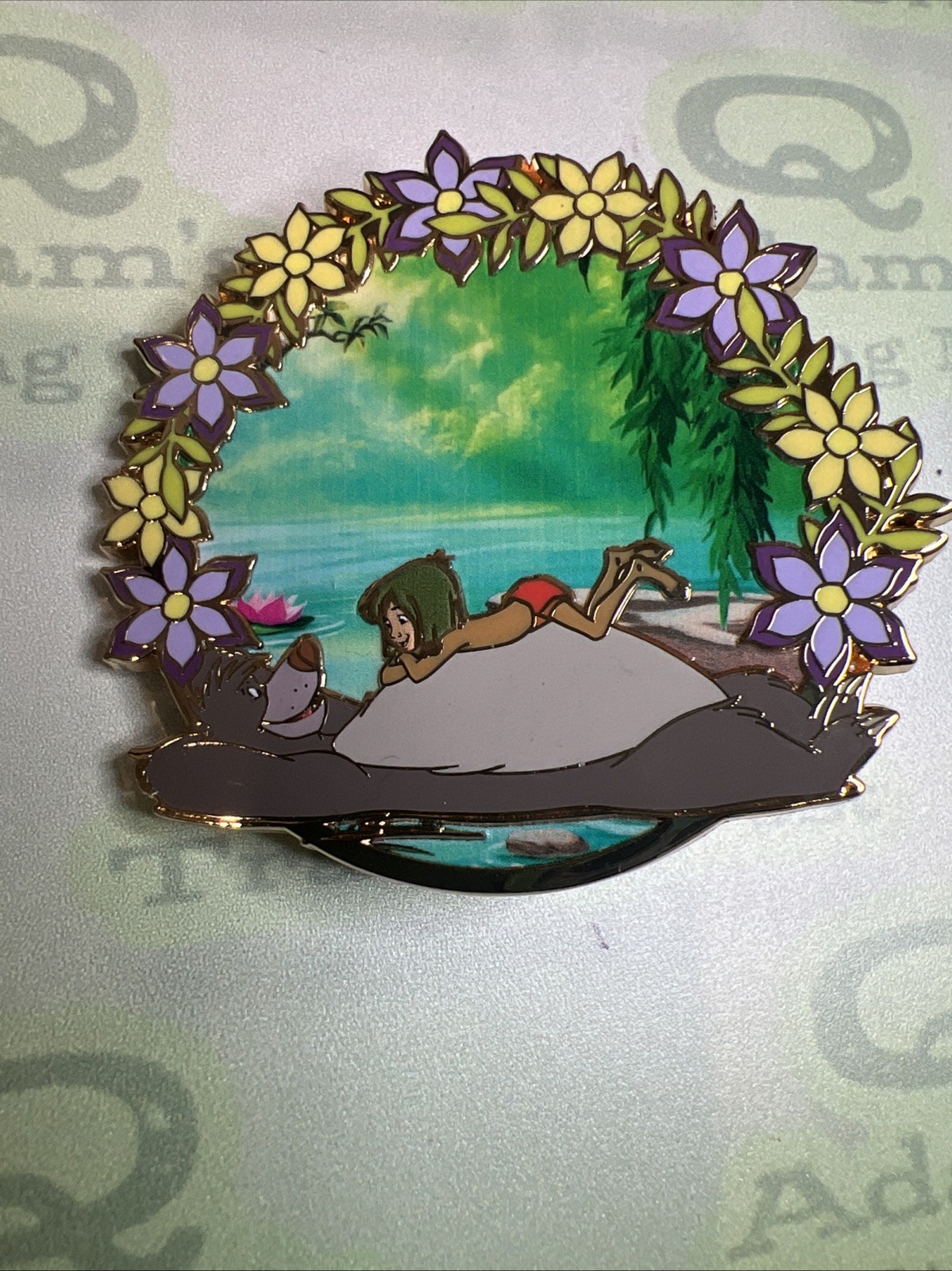 Pink A La Mode Disney Classics Once Upon a Royal Realm Mystery Pin Baloo Mowgli