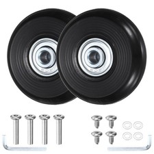 Luggage Suitcase Replacement Wheels 2pcs - Scooter Wheels - Black - 2.13IN