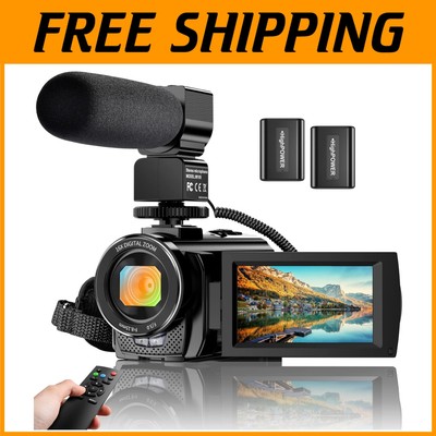 Compact 24.0MP Video Camera Camcorder for YouTube Vlogging & Live Streaming