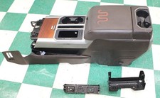 Wear 16 F150 King Ranch Woodgrain Leather Armrest Lid Floor Console Assembly