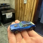 Hot Wheels 1967 Redline Custom Camaro Blue and Black made in  Hong Kong