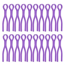50pcs Bobbin Thread Holders Plastic Long Thread Spool Clamp, Purple