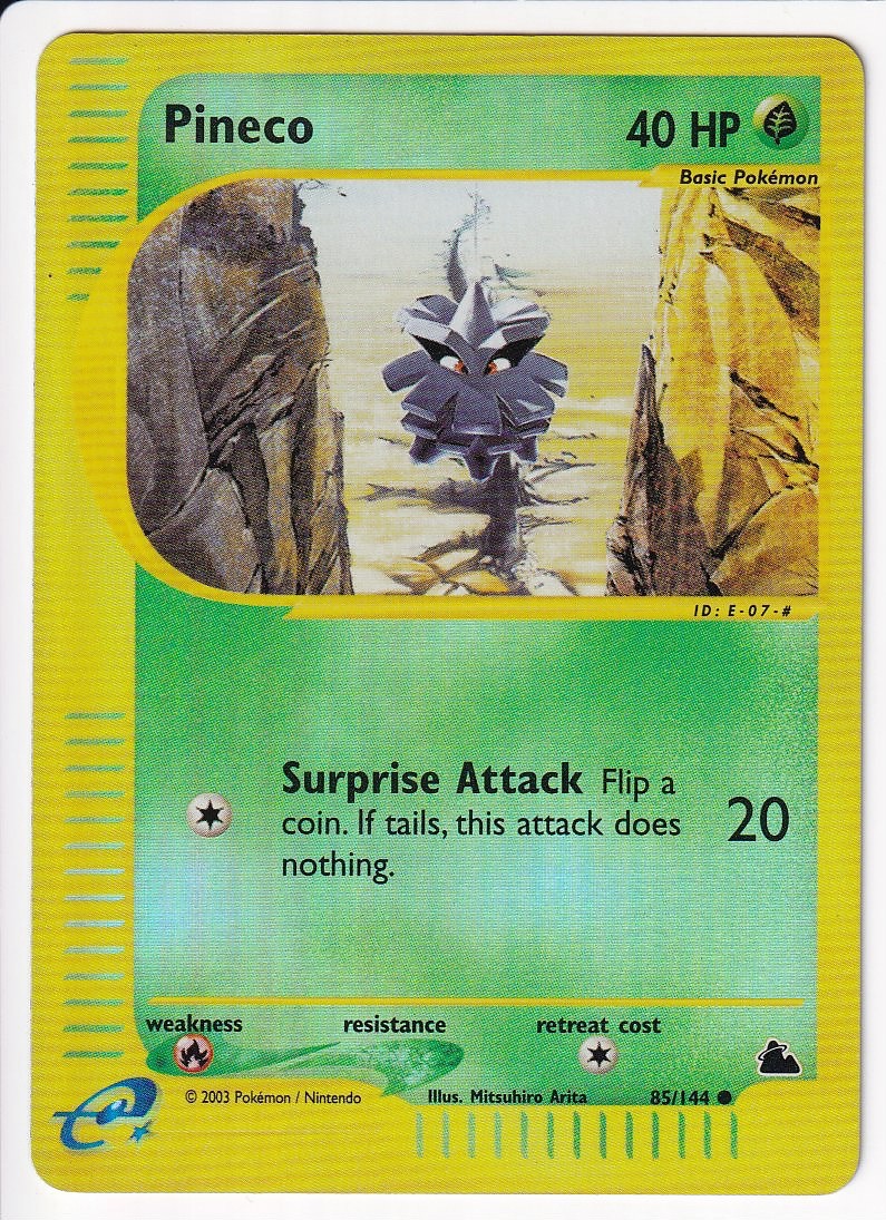 Pineco (85) Reverse Holo Common Skyridge 085/144 NM