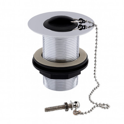 Westco ungeschlitzter Stecker & Kette Chrom Waschbecken Ablauf Bad Sanitär Armatur