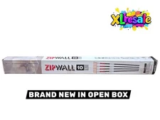 ZipWall ZP4 10 ft. SS Dust Barrier Poles (4-Pack) with 2-Adhesive Zippers & Bag