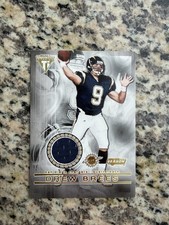 Authentic Drew Brees Rookie Jersey Card San Diego Chargers. rookie card picture