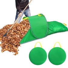 2 PCS Leaf Collector Portable Pop Up Bag Thick Scoop Reusable Yard Garden Bin