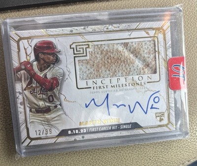 2024 Topps Inception Masyn Winn RC First Milestone Auto Relic /99 #FMAR-MW