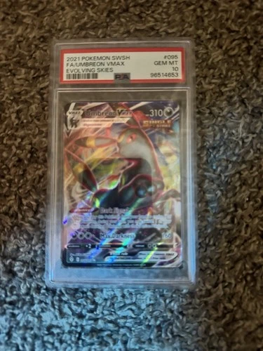 Pokemon 2021 SWSH07 Evolving Skies Umbreon VMAX Holo 095/203 PSA 10