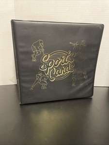 Vintage Sports Binder Almost Full with Football Cards!