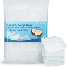 Soap Base Natural 2LB Clear Glycerin Base for Soap Making Melt and Pour Organic