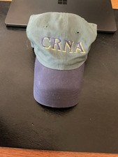 VINTAGE ANESTHESIA CAP (CRNA)-GREEN & GOLD -MAKE IT YOUR CHOICE
