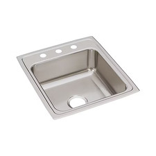 Elkay LRAD2023503 Elkay Lustertone Classic Stainless Steel Drop-In Kitchen Sink