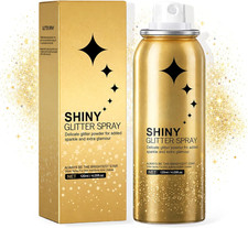 Body Glitter, Hair Glitter Spray, Long-Lasting Powder, Suitable for Stage, Party