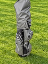 PowaKaddy DRI TECH Waterproof Cart Golf Bag 14-Way Divider Grey/Black
