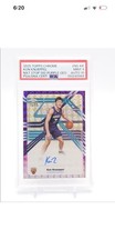 2025-26 Topps Chrome Next Stop Kon Knueppel Purple Refractor Auto RC PSA  9/10