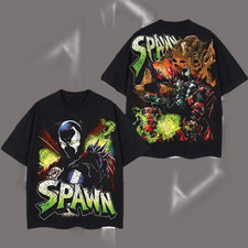 Spawn Vintage Graphic T-Shirt Dark Hero Comic Streetwear Tee