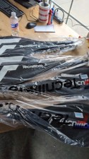 Set Of 4 Tecnifibre Carboflex 130 Basaltex squash racquets with Bags